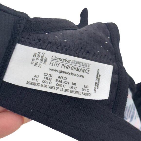 Glamorise Womens Plus Size 36C MagicLift Adjustable Support Sport Bra Multicolor - Picture 15 of 15